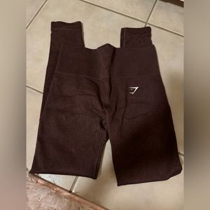 Gymshark Dark Brown High-Waist Leggings